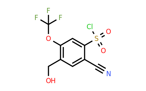 1805634-24-5 | 2-Cyano-4-hydroxymethyl-5-(trifluoromethoxy)benzenesulfonylchloride