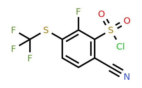 1805634-28-9 | 6-Cyano-2-fluoro-3-(trifluoromethylthio)benzenesulfonylchloride