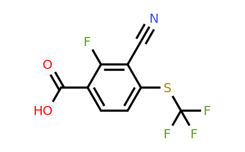 1805634-40-5 | 3-Cyano-2-fluoro-4-(trifluoromethylthio)benzoic acid