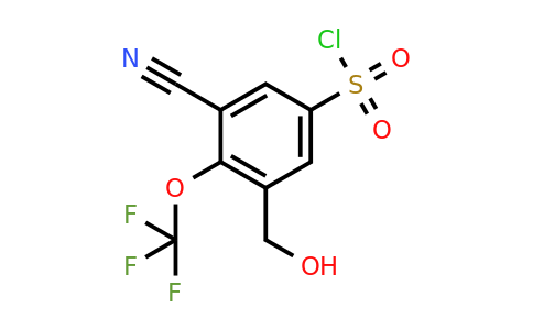 1805634-50-7 | 3-Cyano-5-hydroxymethyl-4-(trifluoromethoxy)benzenesulfonyl chloride