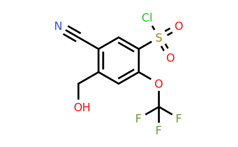 1805634-59-6 | 5-Cyano-4-hydroxymethyl-2-(trifluoromethoxy)benzenesulfonylchloride