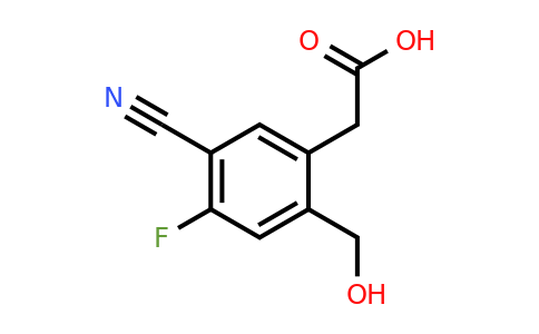 1805634-65-4 | 5-Cyano-4-fluoro-2-(hydroxymethyl)phenylacetic acid