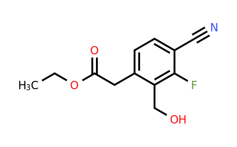 1805634-74-5 | Ethyl 4-cyano-3-fluoro-2-(hydroxymethyl)phenylacetate