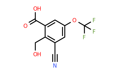 1805634-77-8 | 3-Cyano-2-hydroxymethyl-5-(trifluoromethoxy)benzoic acid