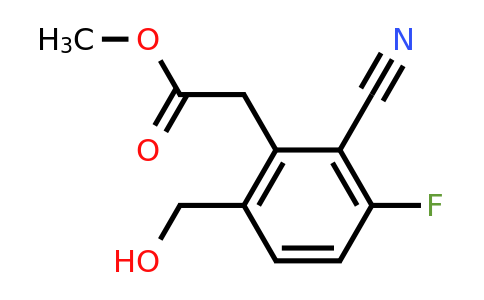 1805634-80-3 | Methyl 2-cyano-3-fluoro-6-(hydroxymethyl)phenylacetate