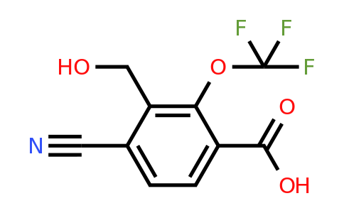 1805634-84-7 | 4-Cyano-3-hydroxymethyl-2-(trifluoromethoxy)benzoic acid