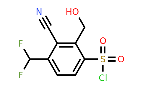 1805634-93-8 | 3-Cyano-4-difluoromethyl-2-(hydroxymethyl)benzenesulfonylchloride
