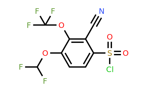 1805635-43-1 | 2-Cyano-4-difluoromethoxy-3-(trifluoromethoxy)benzenesulfonylchloride