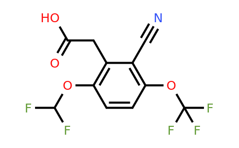 1805635-70-4 | 2-Cyano-6-difluoromethoxy-3-(trifluoromethoxy)phenylacetic acid