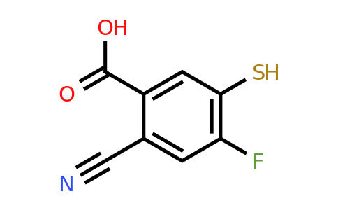 1805635-90-8 | 2-Cyano-4-fluoro-5-mercaptobenzoic acid