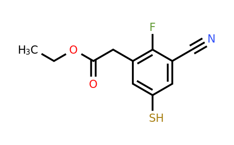 1805636-04-7 | Ethyl 3-cyano-2-fluoro-5-mercaptophenylacetate