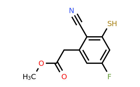 1805636-06-9 | Methyl 2-cyano-5-fluoro-3-mercaptophenylacetate
