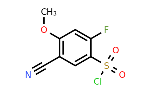1805636-11-6 | 5-Cyano-2-fluoro-4-methoxybenzenesulfonylchloride