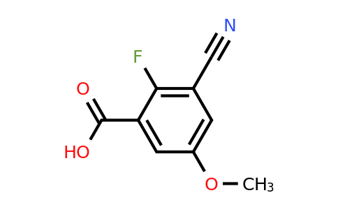 1805636-14-9 | 3-Cyano-2-fluoro-5-methoxybenzoic acid