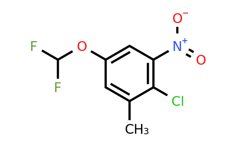 1805636-34-3 | 2-Chloro-5-difluoromethoxy-3-nitrotoluene