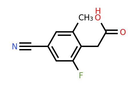 1805636-84-3 | 4-Cyano-2-fluoro-6-methylphenylacetic acid