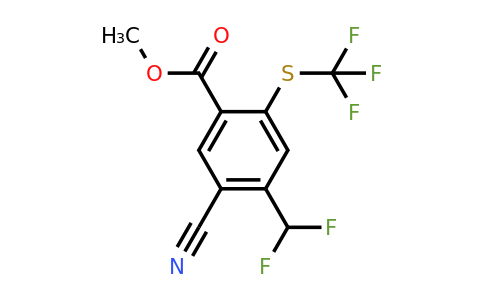 Methyl 5-cyano-4-difluoromethyl-2-(trifluoromethylthio)benzoate