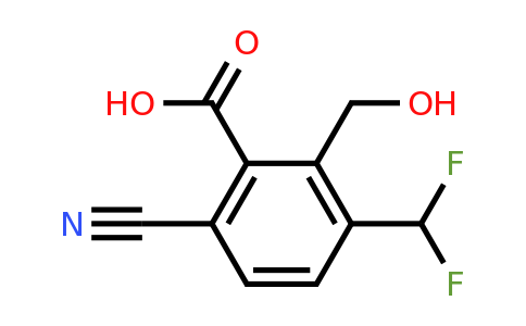 1805637-75-5 | 6-Cyano-3-difluoromethyl-2-(hydroxymethyl)benzoic acid