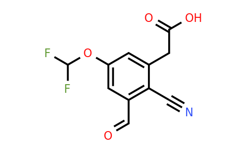 1805638-78-1 | 2-Cyano-5-difluoromethoxy-3-formylphenylacetic acid