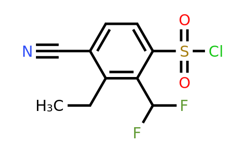 4-Cyano-2-difluoromethyl-3-ethylbenzenesulfonyl chloride