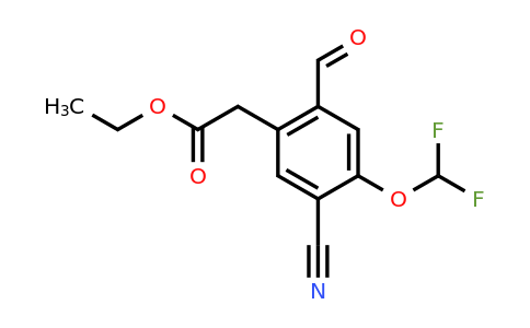 1805639-14-8 | Ethyl 5-cyano-4-difluoromethoxy-2-formylphenylacetate