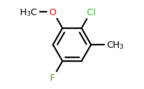 1805639-70-6 | 2-Chloro-5-fluoro-3-methylanisole
