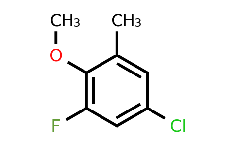1805639-79-5 | 4-Chloro-2-fluoro-6-methylanisole