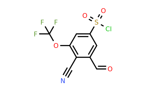 1805640-50-9 | 4-Cyano-3-formyl-5-(trifluoromethoxy)benzenesulfonylchloride