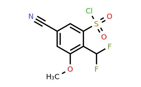 1805640-68-9 | 5-Cyano-2-difluoromethyl-3-methoxybenzenesulfonylchloride