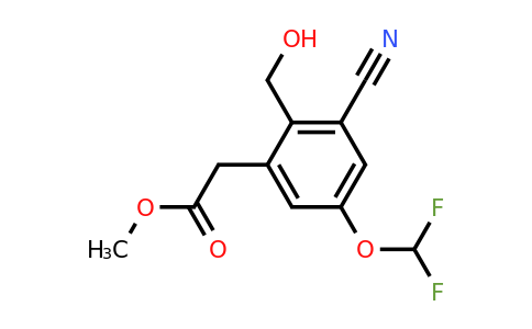 1805641-09-1 | Methyl 3-cyano-5-difluoromethoxy-2-(hydroxymethyl)phenylacetate