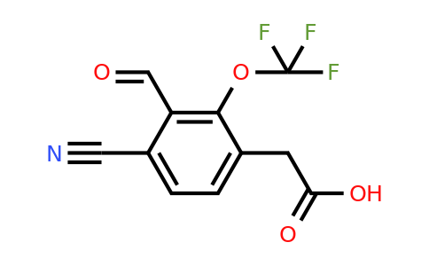 1805641-19-3 | 4-Cyano-3-formyl-2-(trifluoromethoxy)phenylacetic acid