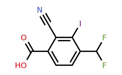 1805641-38-6 | 2-Cyano-4-difluoromethyl-3-iodobenzoic acid