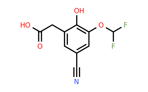1805641-46-6 | 5-Cyano-3-difluoromethoxy-2-hydroxyphenylacetic acid