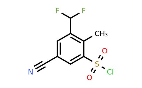 1805641-53-5 | 5-Cyano-3-difluoromethyl-2-methylbenzenesulfonyl chloride