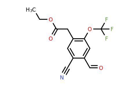 1805641-56-8 | Ethyl 5-cyano-4-formyl-2-(trifluoromethoxy)phenylacetate
