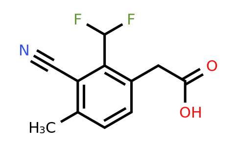 1805641-80-8 | 3-Cyano-2-difluoromethyl-4-methylphenylacetic acid