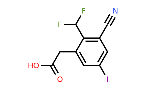 1805641-83-1 | 3-Cyano-2-difluoromethyl-5-iodophenylacetic acid