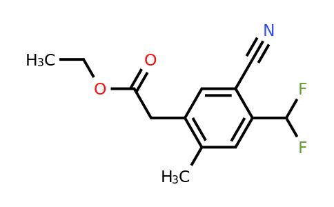 1805641-87-5 | Ethyl 5-cyano-4-difluoromethyl-2-methylphenylacetate