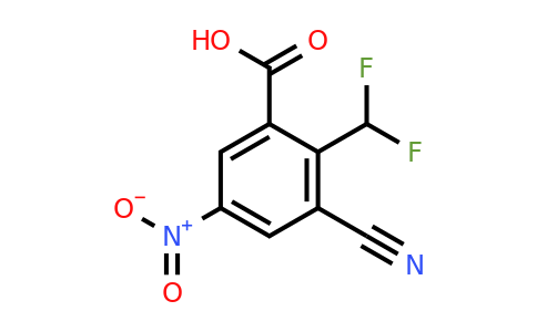1805642-18-5 | 3-Cyano-2-difluoromethyl-5-nitrobenzoic acid
