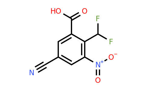 1805642-24-3 | 5-Cyano-2-difluoromethyl-3-nitrobenzoic acid
