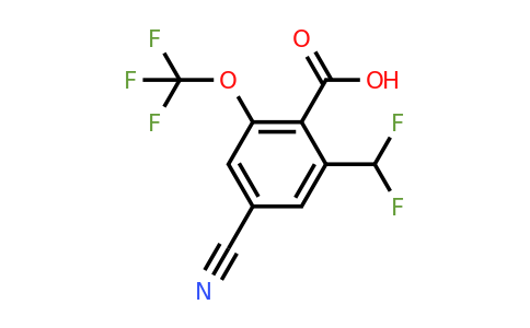 1805642-74-3 | 4-Cyano-2-difluoromethyl-6-(trifluoromethoxy)benzoic acid