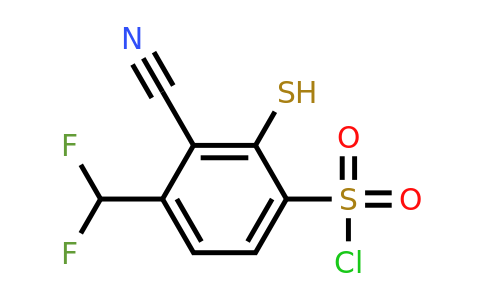 1805642-97-0 | 3-Cyano-4-difluoromethyl-2-mercaptobenzenesulfonylchloride