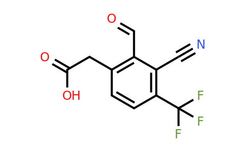 1805643-19-9 | 3-Cyano-2-formyl-4-(trifluoromethyl)phenylacetic acid
