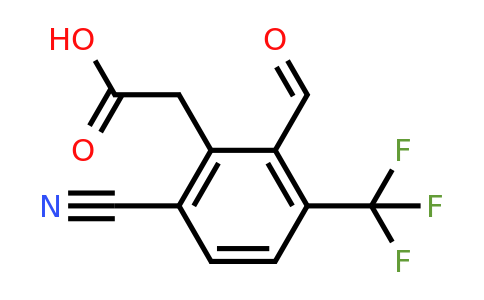 1805643-50-8 | 6-Cyano-2-formyl-3-(trifluoromethyl)phenylacetic acid