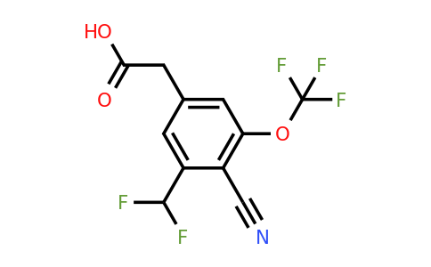 1805643-62-2 | 4-Cyano-3-difluoromethyl-5-(trifluoromethoxy)phenylacetic acid