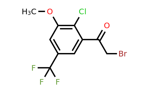 1805643-64-4 | 2'-Chloro-3'-methoxy-5'-(trifluoromethyl)phenacyl bromide