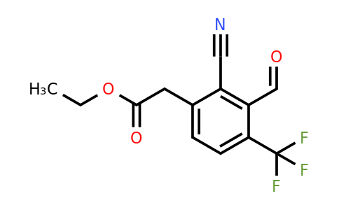 1805643-65-5 | Ethyl 2-cyano-3-formyl-4-(trifluoromethyl)phenylacetate