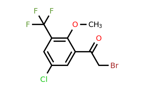 1805643-76-8 | 5'-Chloro-2'-methoxy-3'-(trifluoromethyl)phenacyl bromide