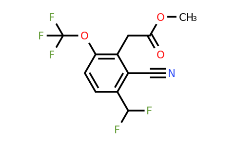 1805643-97-3 | Methyl 2-cyano-3-difluoromethyl-6-(trifluoromethoxy)phenylacetate