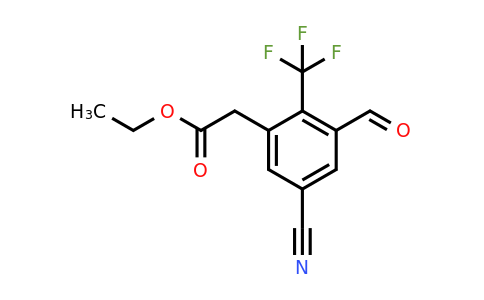 1805644-06-7 | Ethyl 5-cyano-3-formyl-2-(trifluoromethyl)phenylacetate